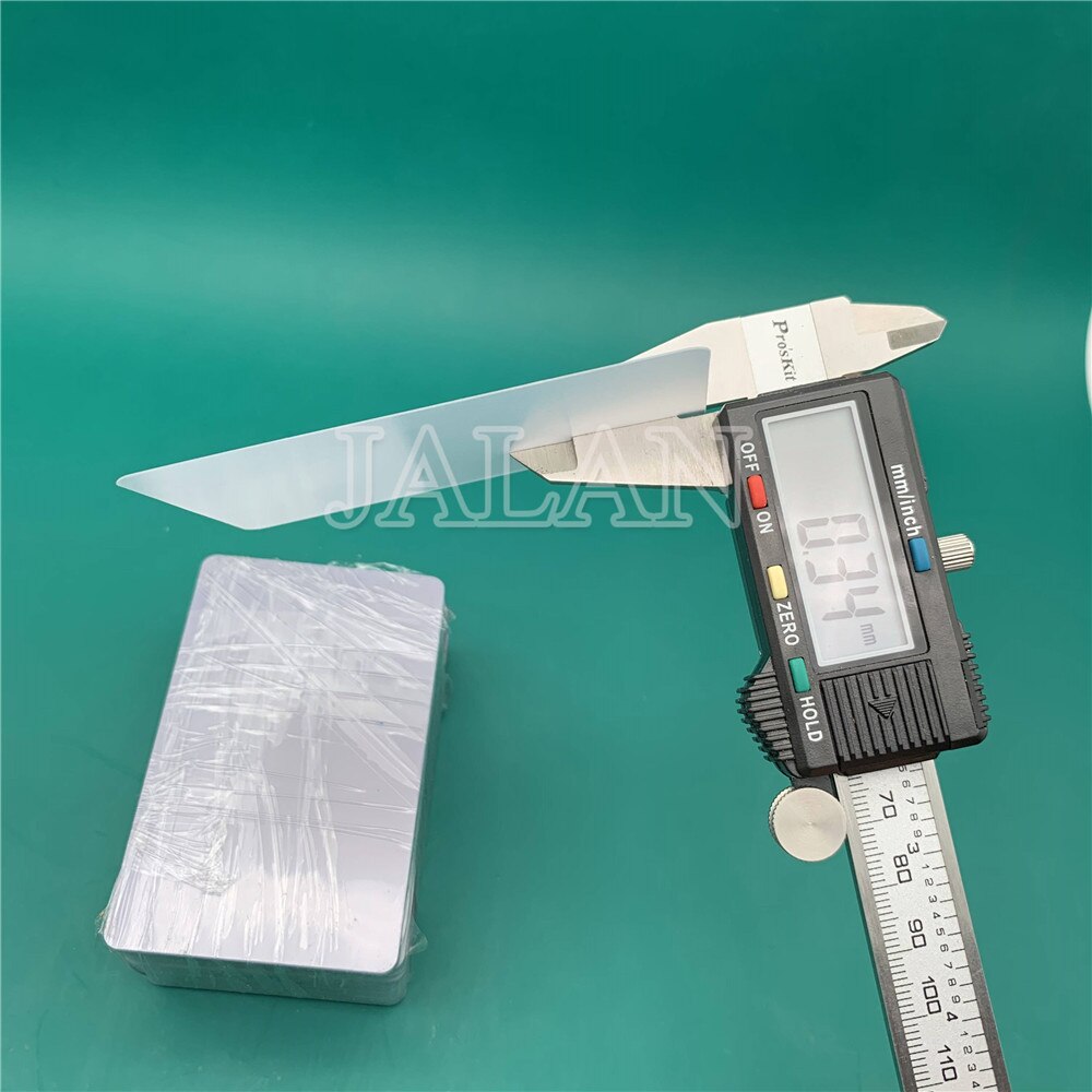 Super Thin 0.25 Flexible Plastic Card Pry Opening Disassemble tool for Samsung LCD middle frame separating repair for iPhone PC: 50pcs 0.34mm