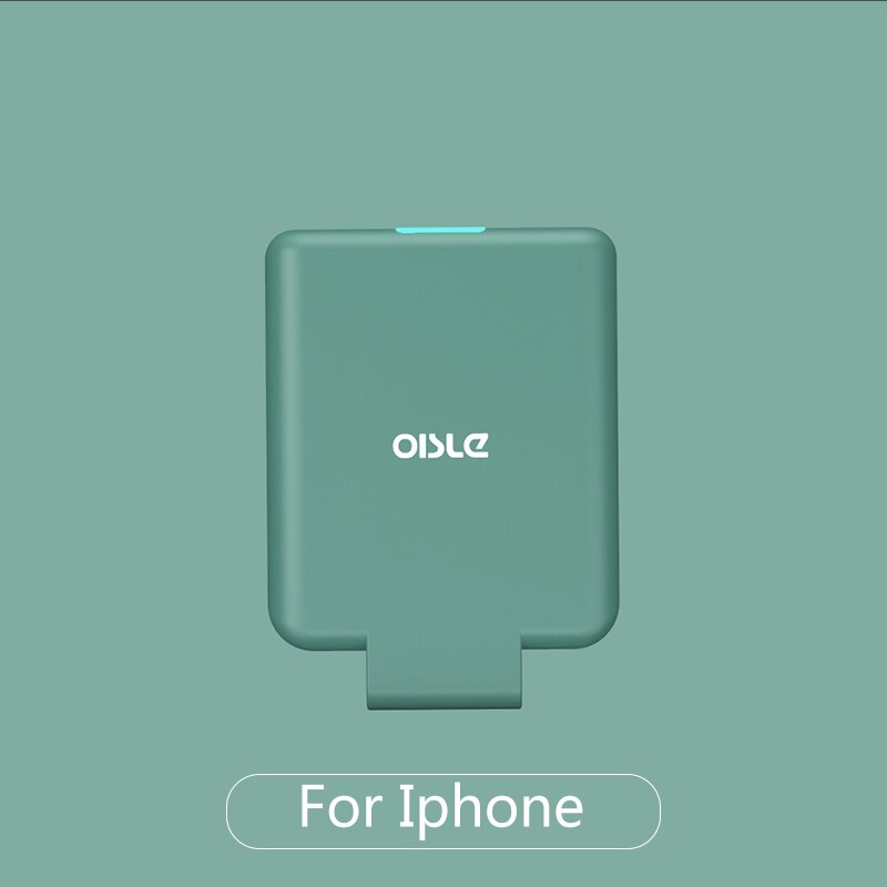 OISLE Ultra Thin Mini External Battery Charger Smart Powerbank Fast Charging Power Bank For iPhone 6 6s 7 8 Plus X 12 11/5S/se2: 4225mah-01-green
