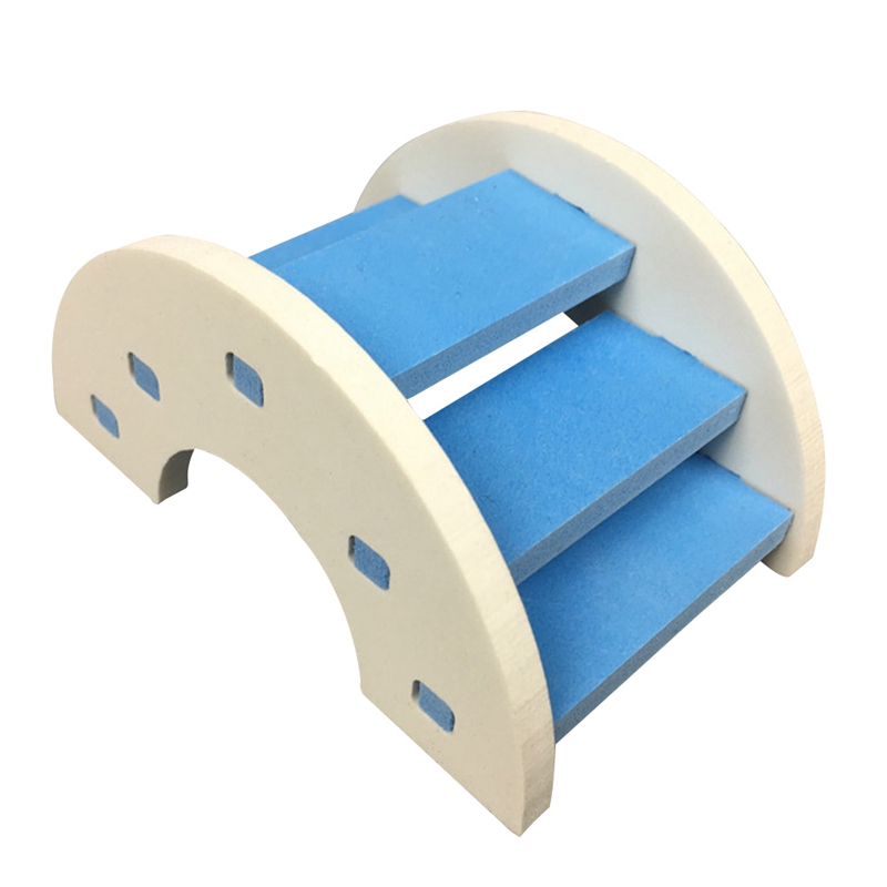Escalera para hámster, puente de arcoíris, juguetes para mascotas, puente de plástico, juguetes colgantes, accesorios para jaulas de animales pequeños, producto bonito para para mascotas: SCARLET