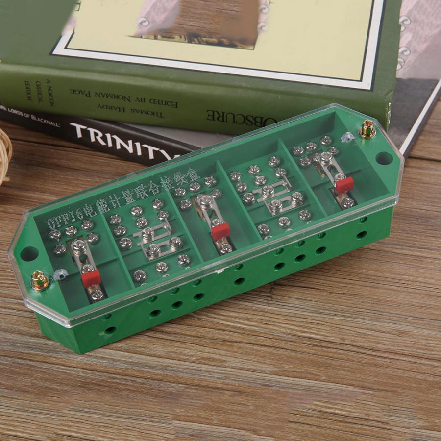 QFJ6/PJ2 3-Phase 4-Wire Junction Box Household Meter Terminal Row Electrical Enclosure Junction Box