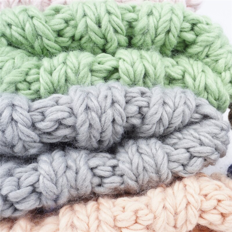 Vrouwen Gebreide Thicken Warm Cap Winter Hoeden Voor Vrouwen Mutsen Roze Grijze Hoed Vrouwelijke Outdoor Snoep Kleur Zachte Gorros cap