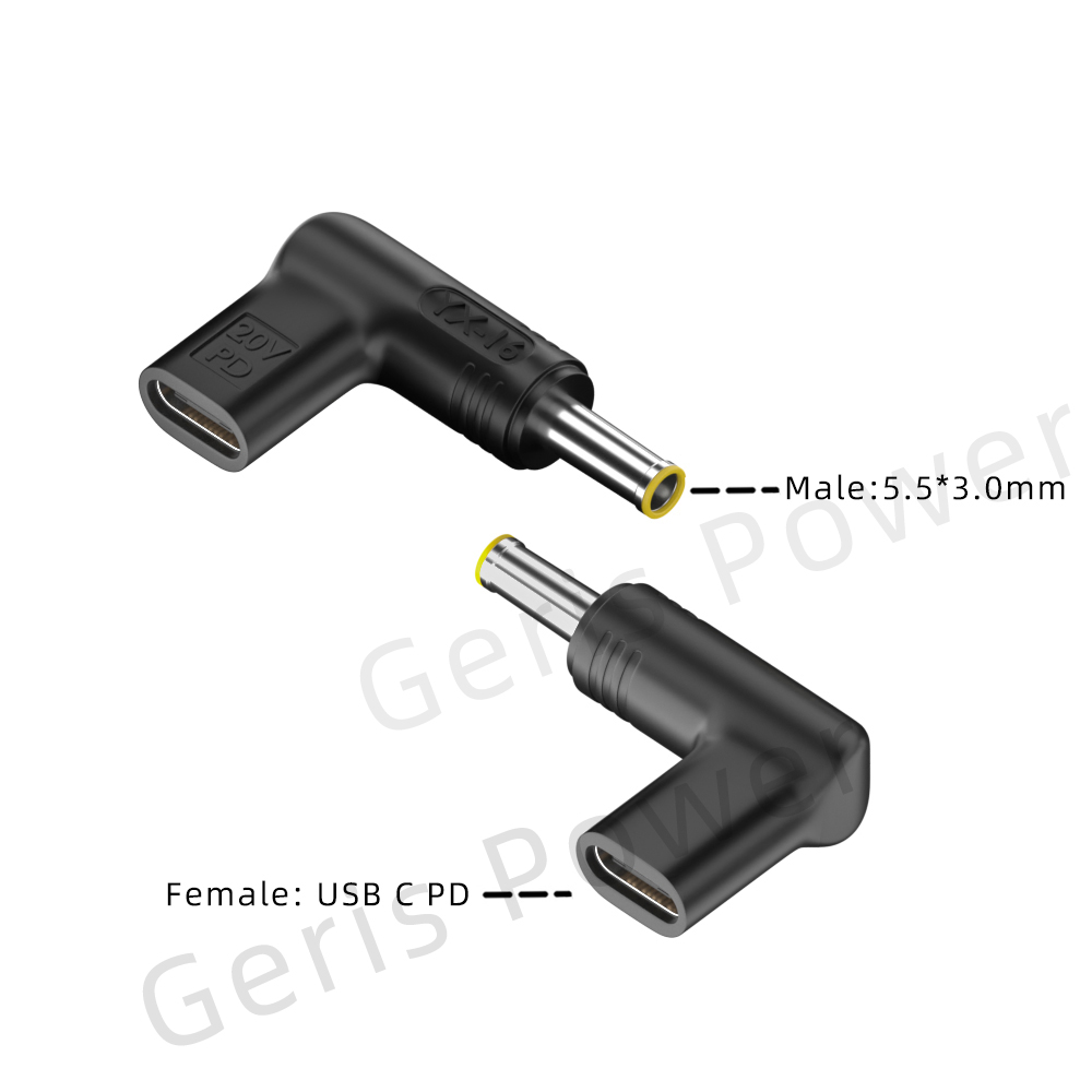 65W 90W 100W USB Type C PD to DC 4.5x3.0 7.4x5.0 4.0x1.35 5.5x2.5 5.5x1.7 3.0x1.1mm Laptop Charger Converter for Lenovo Asus Hp: Beige