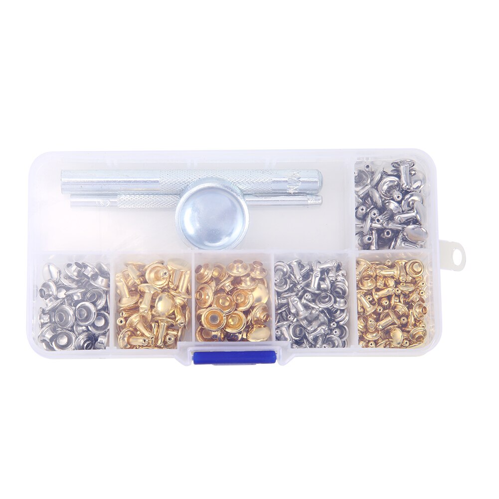 120 Stuks Snap Fastener Druk Knop Klinknagels Metalen Koperen Bevestiging Studs Lichtgewicht Huishoudelijke Kleding Benodigdheden Voor Leer: Type C 120pcs