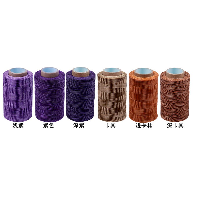 Jiwuo encerado fio 150d 1mm mão costura cabo para couro diy artesanato ferramenta 250m diy artesanato ferramentas de linha costura couro: 3
