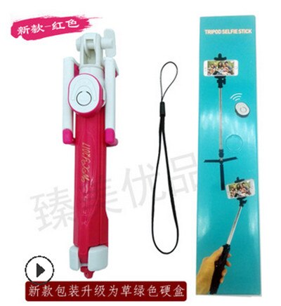 Pymh Bluetooth Selfie Stick Remote Uitschuifbare Handheld Selfie Self Telefoon Stok Monopod Bluetooth Sluiter Statief: C