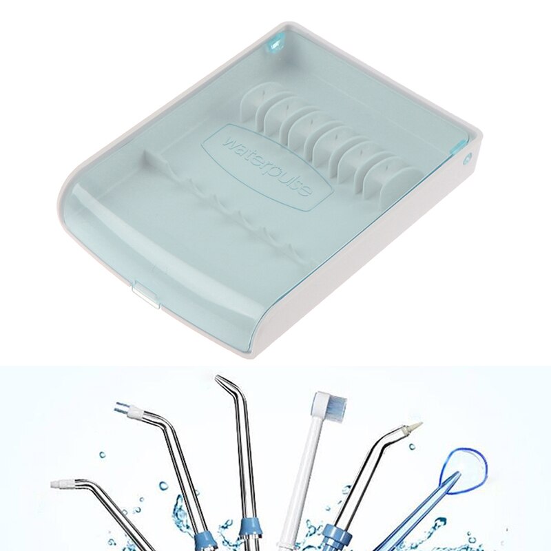1PC Travel Hygienic Teeth Water Flosser Jet Container Nozzle Case Organizer Accessories Nozzle-Storage-Box For Oral Irrigator