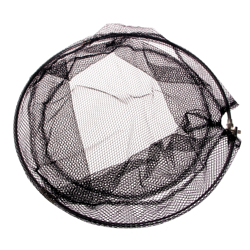 Stainless Hoop Net for Kayak and Boating, Release Fish, Hold Braille, Mesh Netting: WHITE
