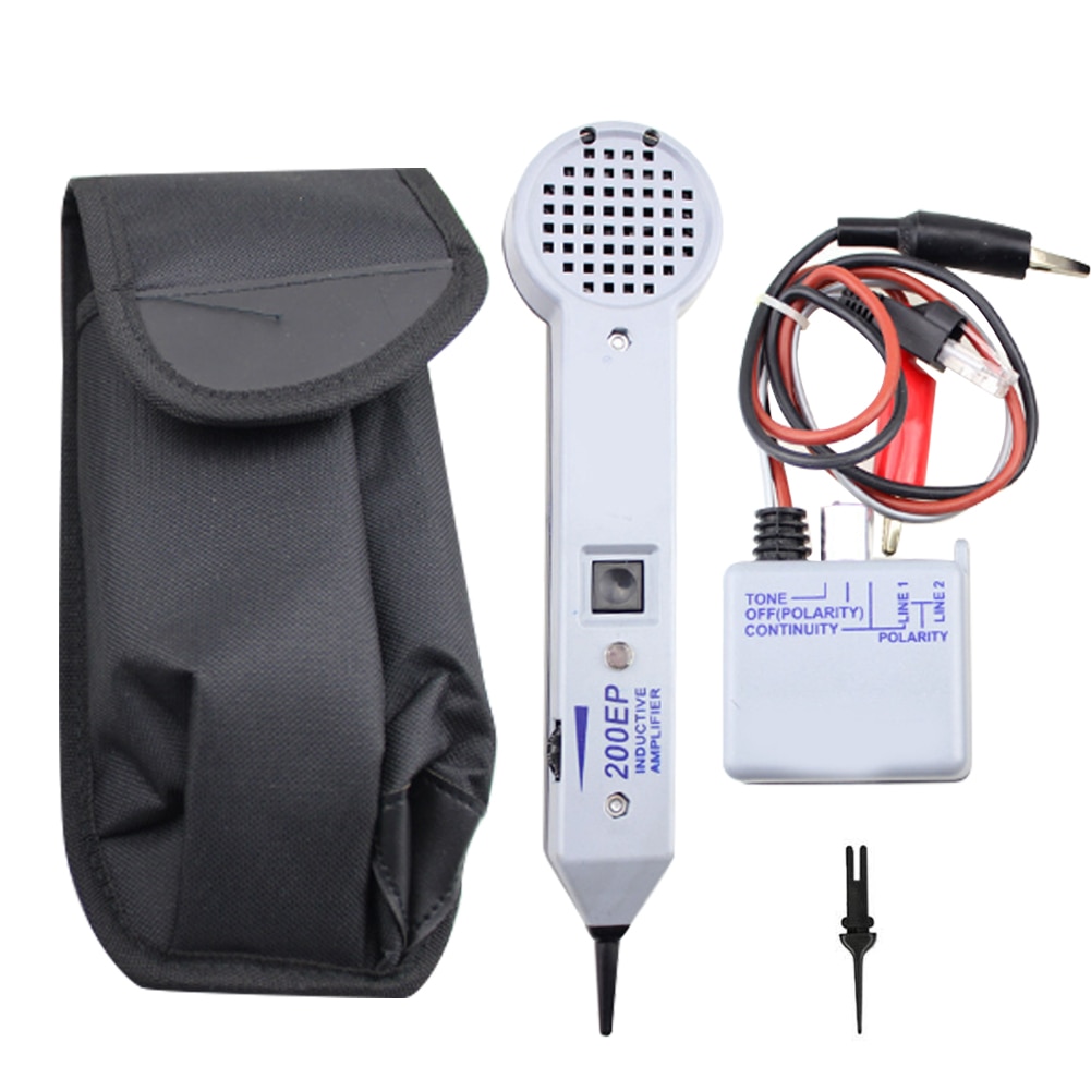200EP Portable Inductive Amplifier Wire Tracker Home Line Finder Practical Cable Tester Adjustable Volume Tone Generator Kit