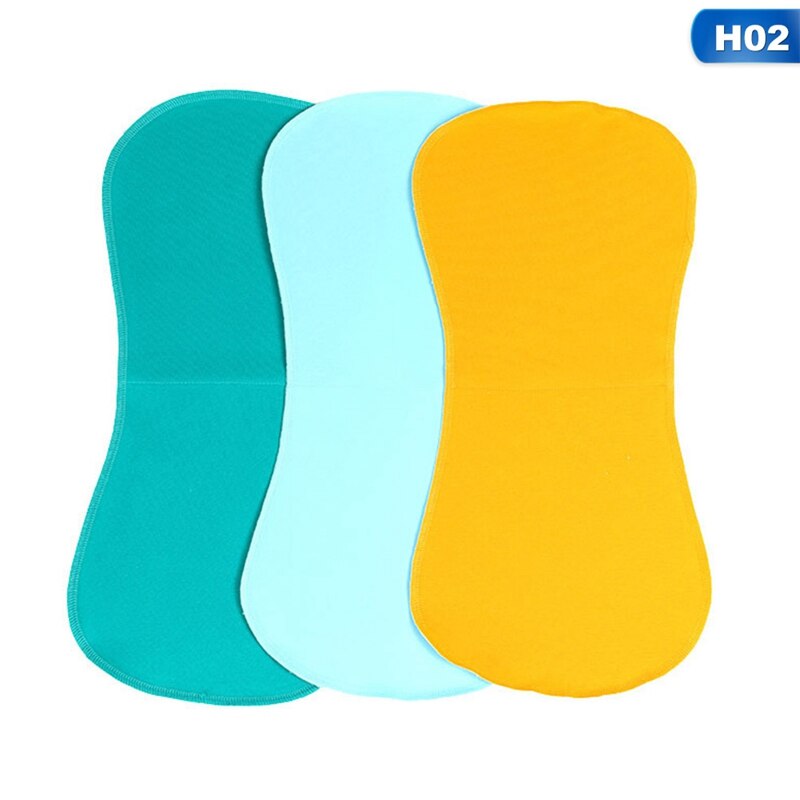 3 pcs/Lot Double couche imperméable pur coton bébé serviette d'alimentation maman épaule crachant coussin de lait pour les enfants: H02
