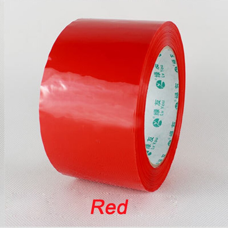 7.2cm x 70m BOPP Adhesive Tape Colorful Packaging Tapes Plastic Sealing Packer Tape Packaging Parcel Tapes Office Supplies: red