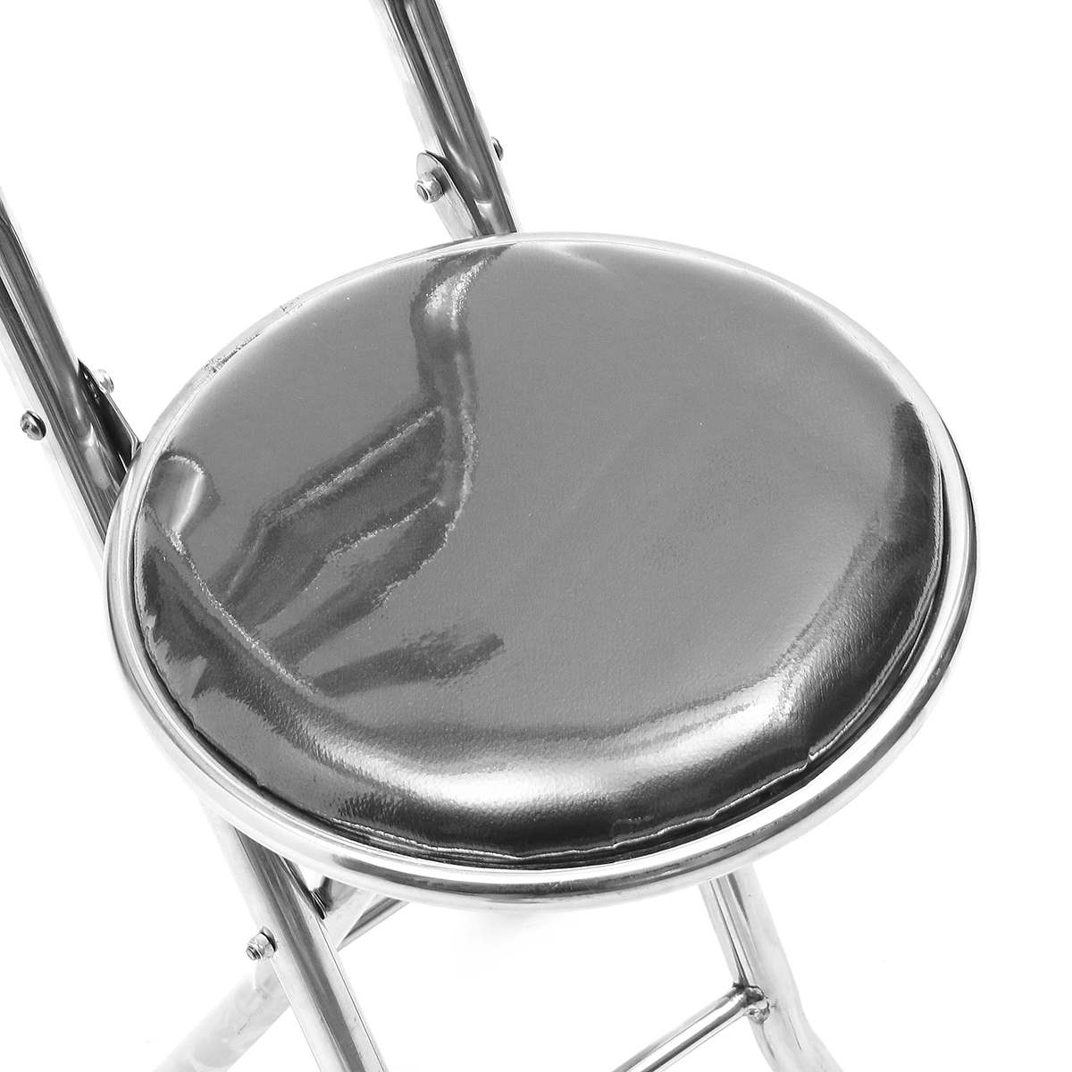 Bastón plegable 2 en 1 portátil, de acero inoxidable, ligero, con asiento, taburete, trípode, muleta portátil para caminar para personas mayores