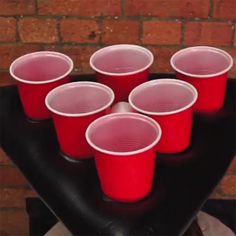 Sombrero inflable de Beer Pong, juego de mesa flotante para natación, artículos para en la piscina, juguetes inflables de playa para niños, Beer Pong gigante