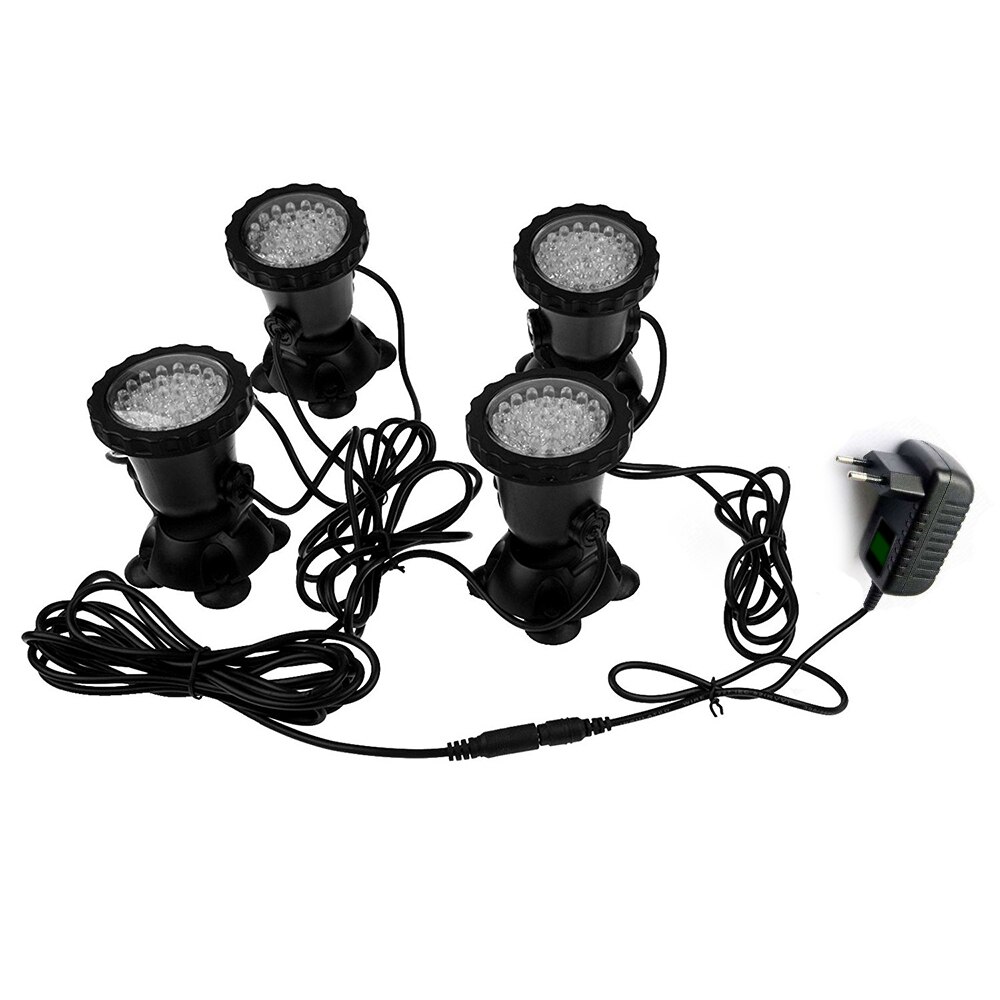 DONWEI 4 stks RGB 36 LED Onderwater Licht Spotlight Waterdichte IP68 Dompelpompen Verlichting voor Vijver Aquarium Landschap Verlichting