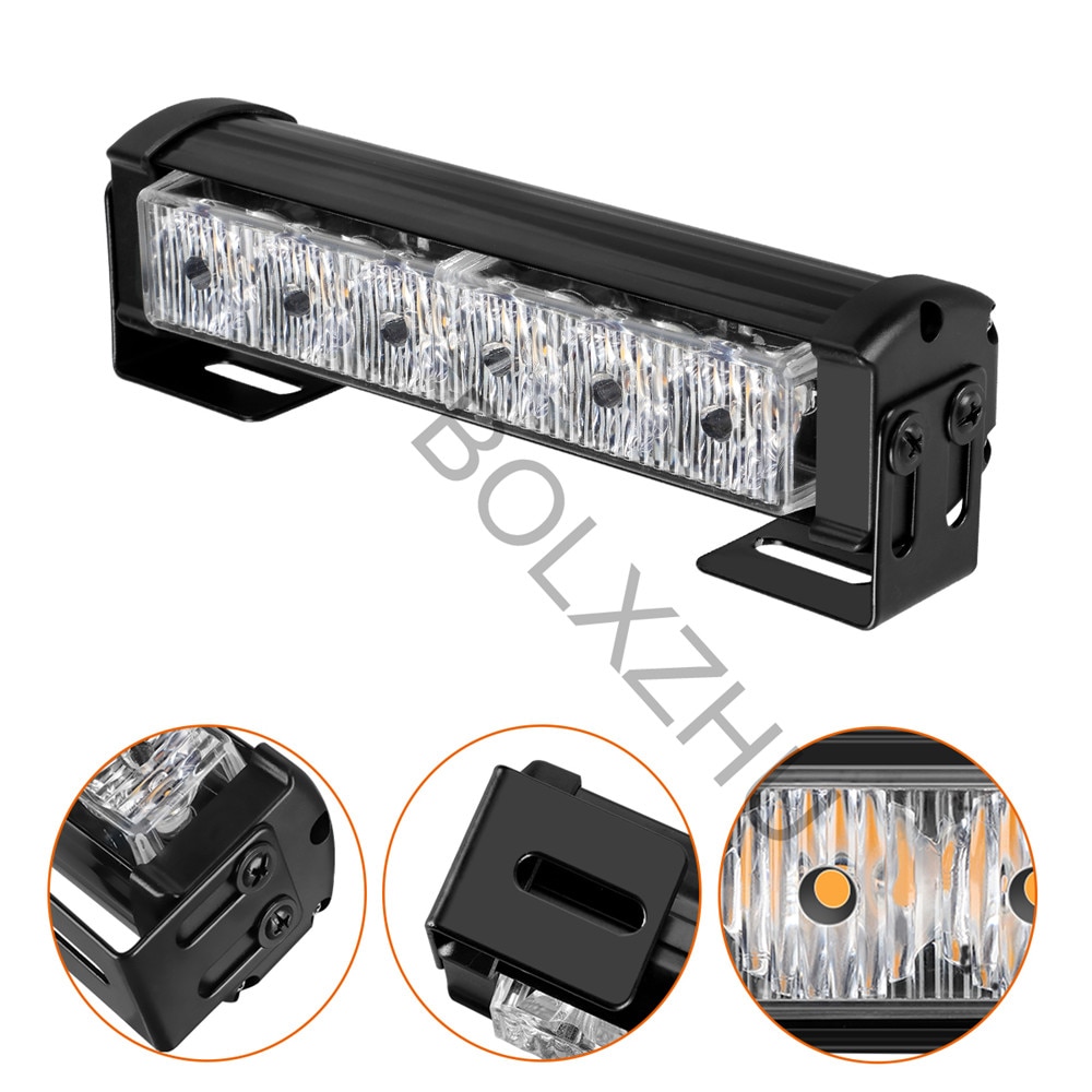 12V LED verkehrs Signal notfall warnung blinkt licht Polizei Fahrzeug Auto Strobe Lichter Auto Kühlergrill-lampe Bar