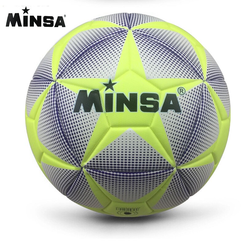 2019 Nuovo di Marca Minsa di Alta Qualità a + + Standard Pallone da Calcio Pallone da Calcio Dell&#39;unità di Trasporto Palle di Formazione di Calcio Formato Ufficiale di Trasporto 5 E Le Dimensioni 4 Bal