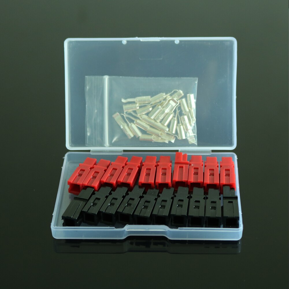 10 Paren/doos PP30 30A Power Connector Plug Rood Zwart Power & 20Pcs Contacten Voor Solar Caravan Boot