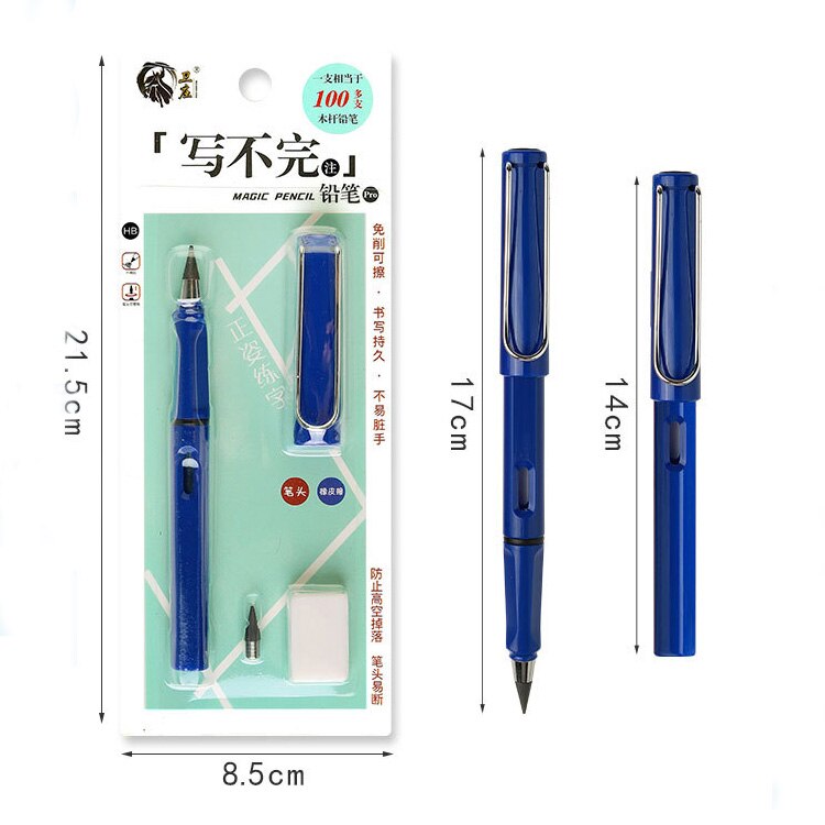 Juego de lápices eternos para escritura ilimitada, pluma borrable sin tinta, nueva tecnología, lápices mágicos para bocetos de arte, herramienta de pintura, para niños