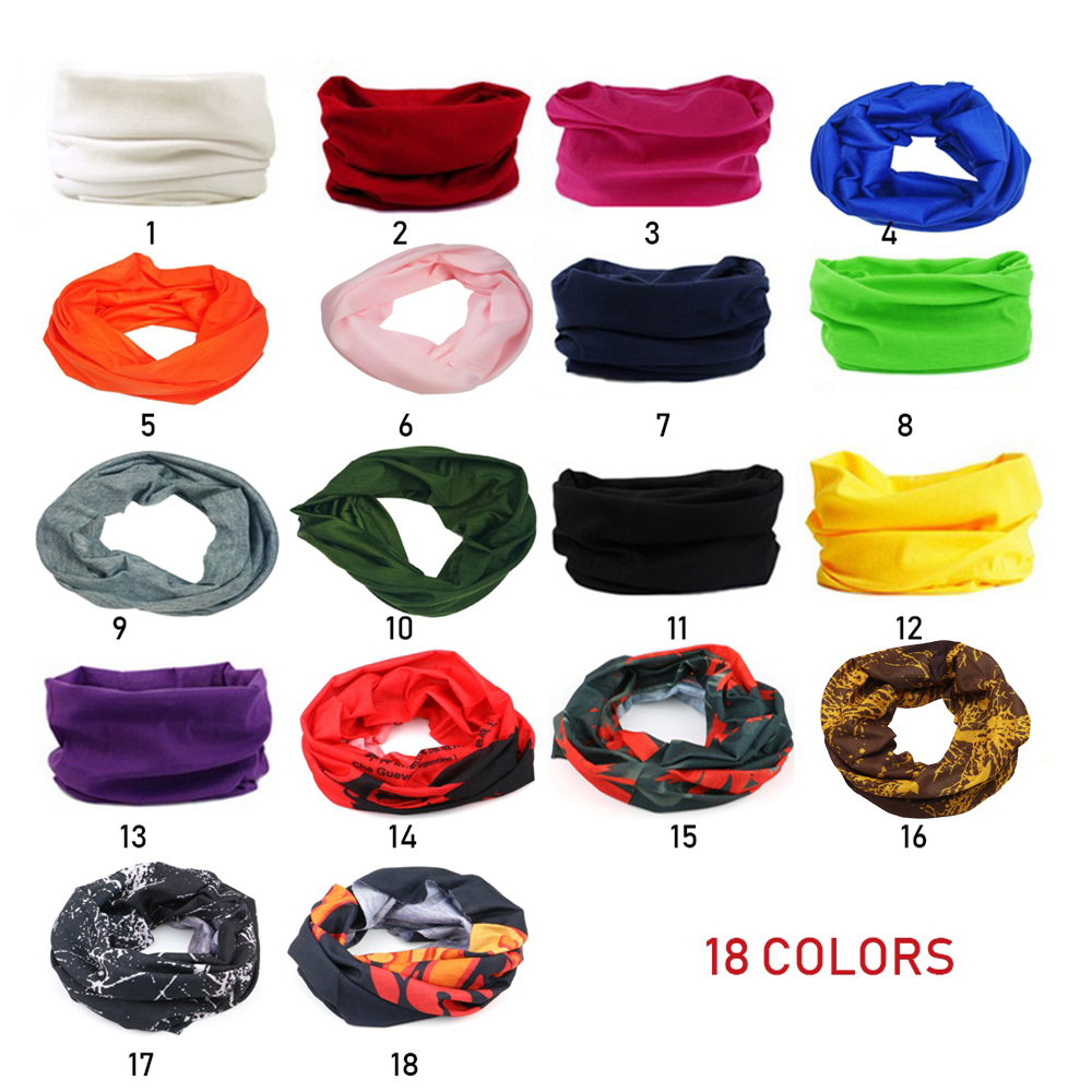 Mannen Vrouwen Kleurrijke Flexibiliteit Winddicht Fietsen Bandana Tulband Vissen Hoofdband Hoofddoek Gezicht Shield Outdoor Sport Accessoire