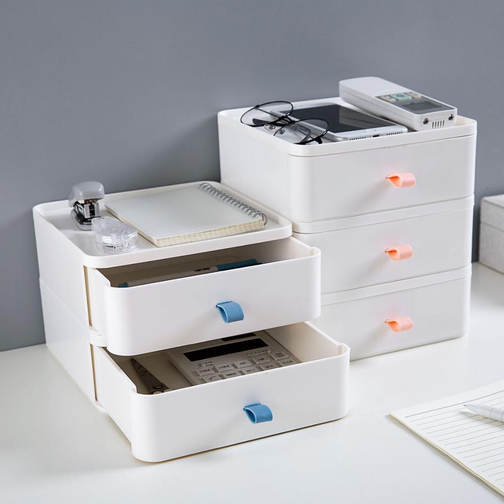 Skrivebordsskuff diverse oppbevaringsboks skrivesaker etui makeup organizer smykkeskrin container bord organizer spar plass