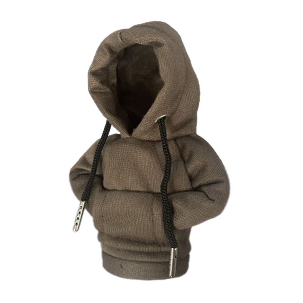 Gearbox Handle Hoodie Night Sweatshirts Handbrake Cover Universal Car Gear Lever Knob Cover Gearshift Hoodie For Gearbox: Silver