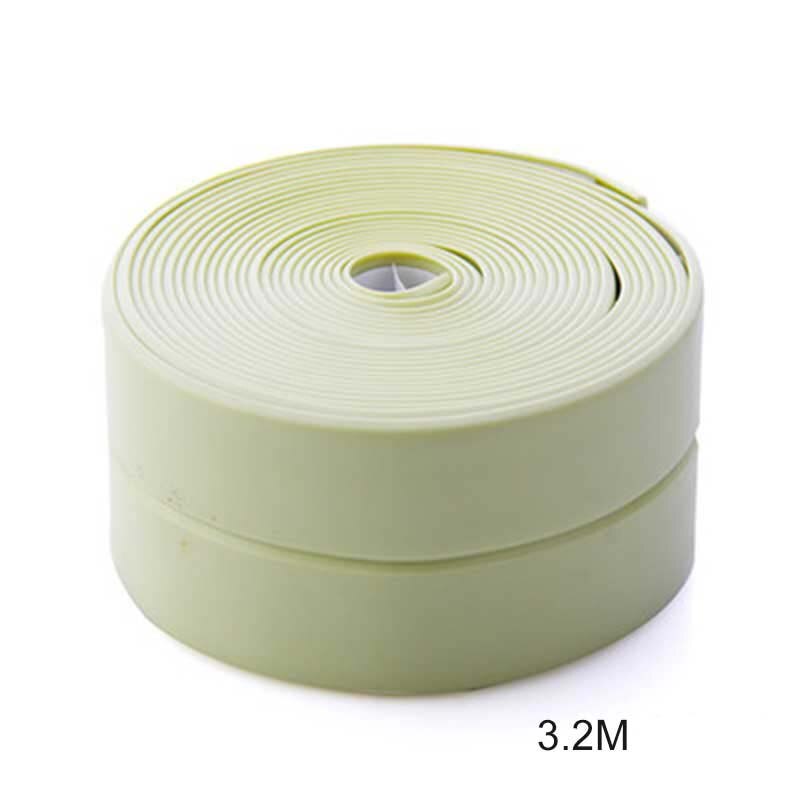 Keuken Muursticker Badkamer Tape Douche Wastafel Bad Afdichting Tape Strip Lijm Waterdichte Tape Wit Pvc Zelfklevende: Green / 22mm