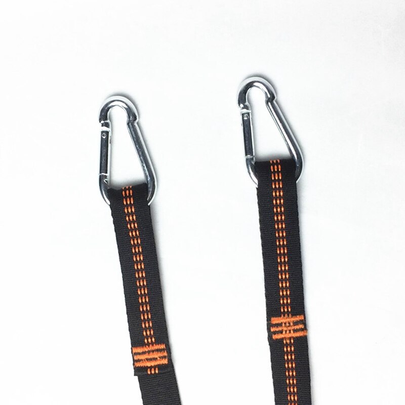 Strong Webbing Ladder 5-Step Rope Ladder Swing with Carabiners for Outdoor Tree Climbing Rescue Work