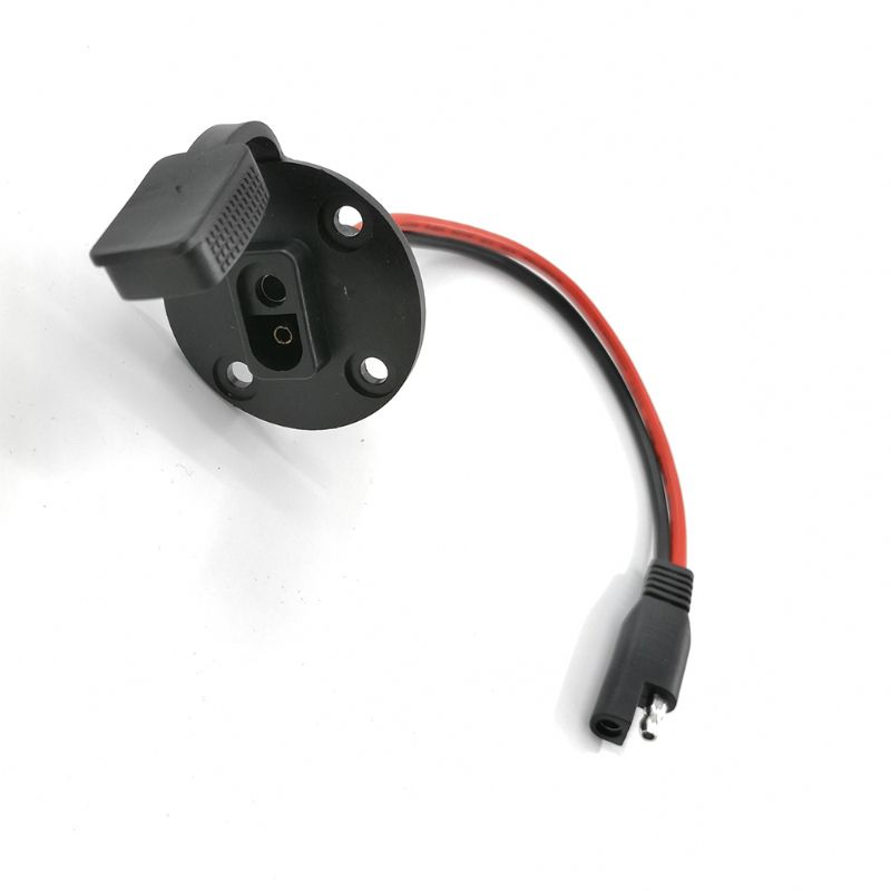 SAE 2 hole 4 hole SAE wire with fixing screw hole Chassis assembled waterproof cover SAE to SAE male to female connector cable