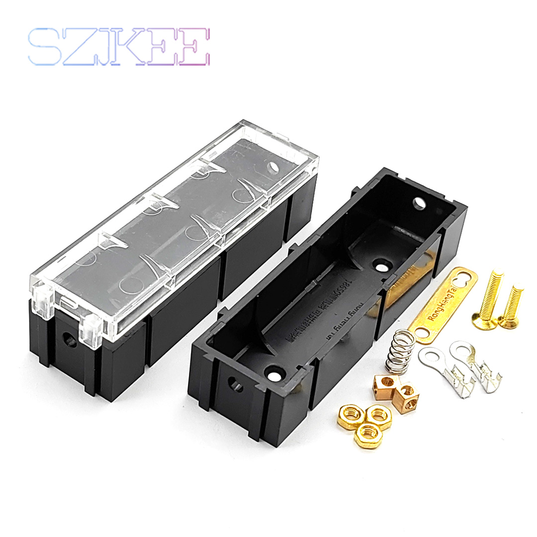 18650 Battery Case Solder-free Splicable Battery Box 18650 Battery Slot 18650 Holder with Lid Connector Optional DIY