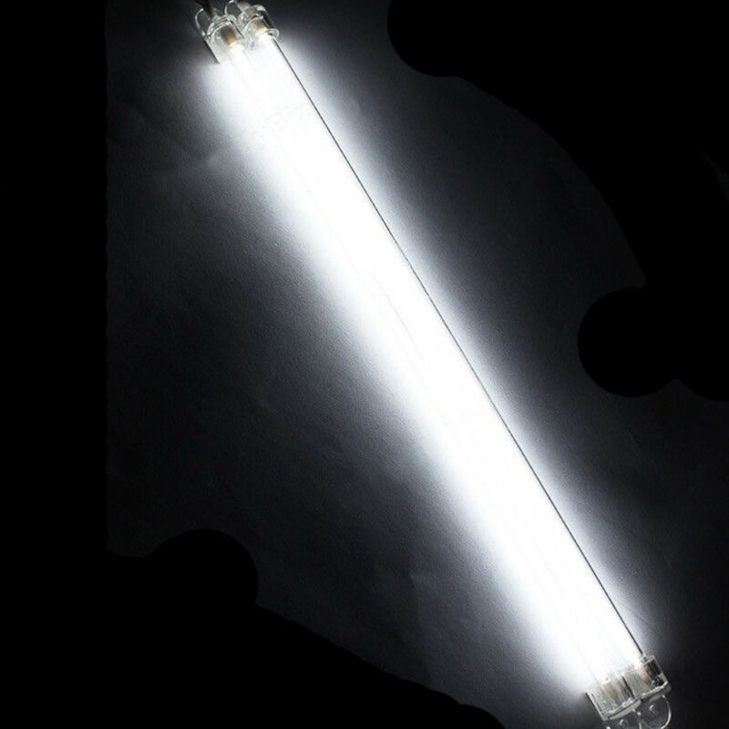 Luz de tubo de neón para interior de coche, 2 uds., 15/30CM, caja de ordenador Interior para motocicleta, lámpara de ambiente de estilo de coche, accesorios para coche: Blanco