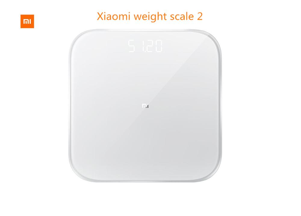 Xiaomi-báscula Original mi smart scale 2, balanza Digital Original para Android 4,4, iOS 9,0, color blanco