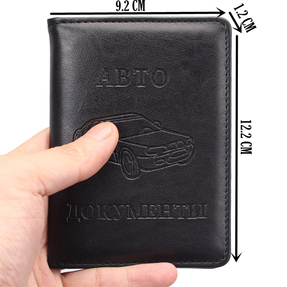 Pu Lederen Cover Voor Auto Documenten Visitekaartje Houders Bestuurder Licence Covers Reizen Portemonnee Voor Auto-Documenten Abto