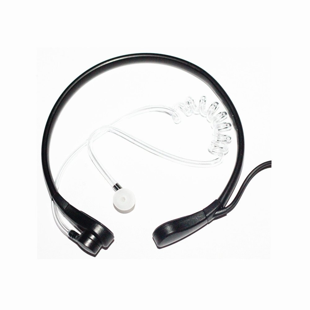 Micrófono de garganta para tubo acústico, auriculares con PTT de dedo para Yaesu, Radio, vértice, VX-6R, 7R, 6E, 7E, 120, 127