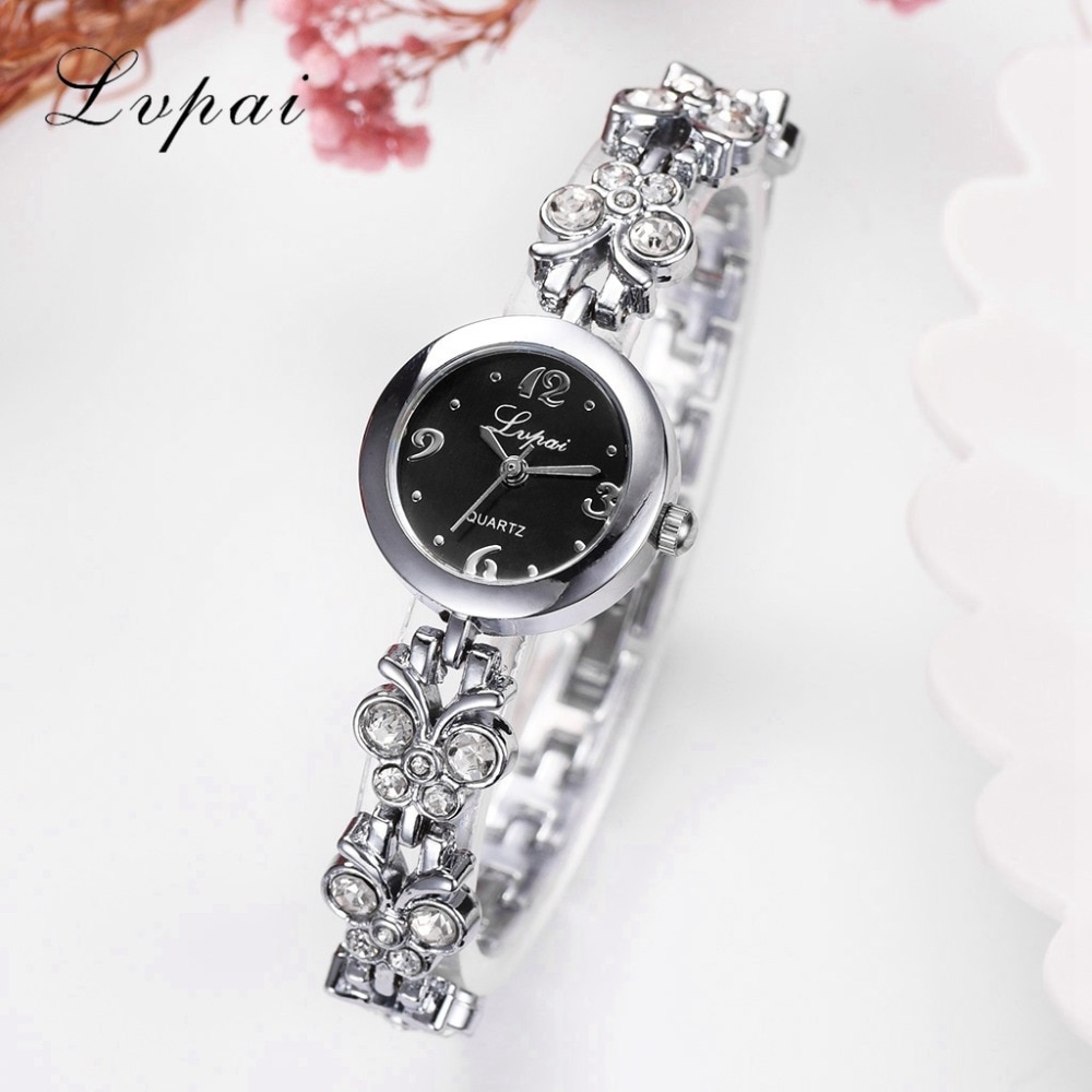 Women Quartz Ladies Bracelet Watches Diamond Steel Strap Luxury Brand Lvpai Wristwatch Clock Relogio Feminino