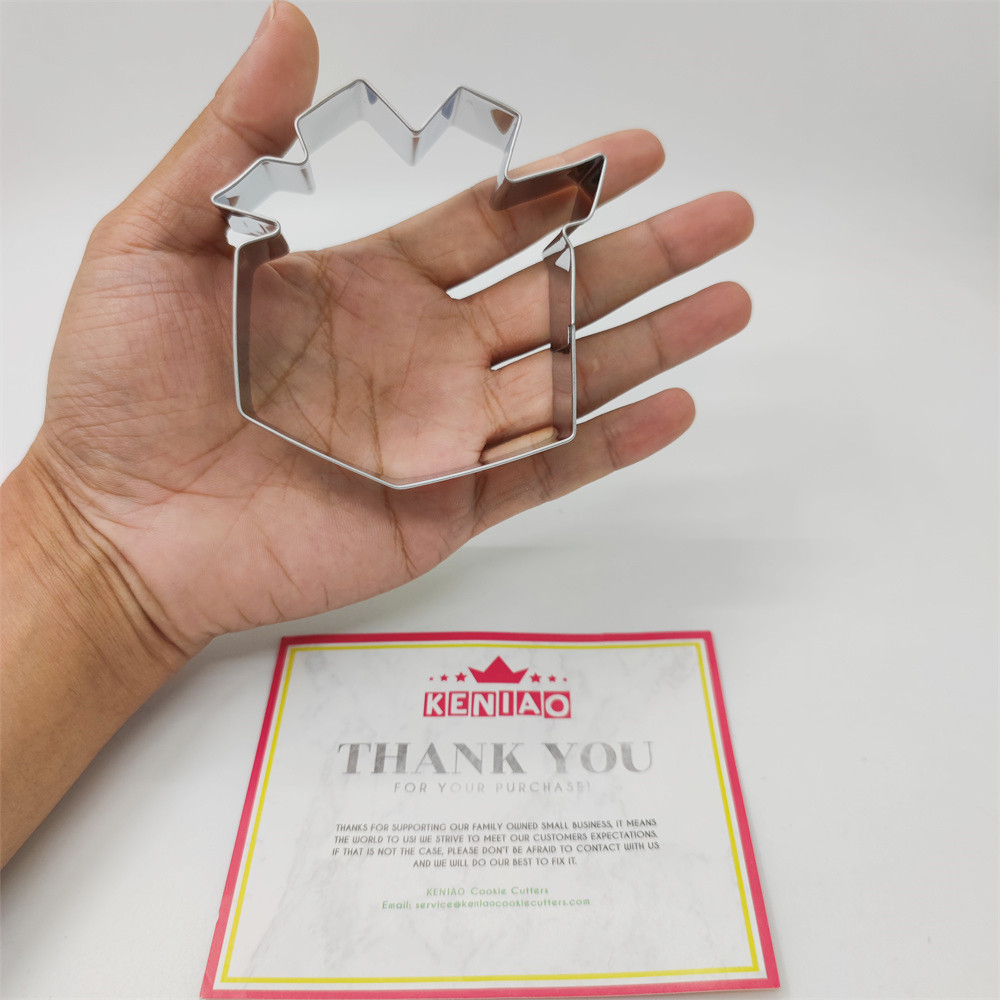KENIAO Geschenkdoos Cookie Cutter voor vaderdag-8x7.9 cm-Biscuit/Fondant/Gebak /brood Cutter-Rvs