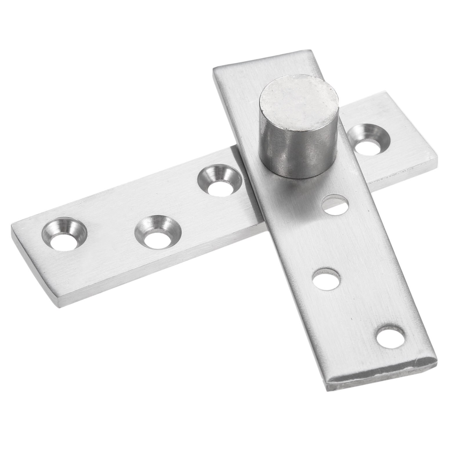 1Set 360 Degree Rotation Axis 100mm Stainless Steel Up and Down Doors Rotating Hinges Location Shaft Hidden Pivot Hinge Hardware