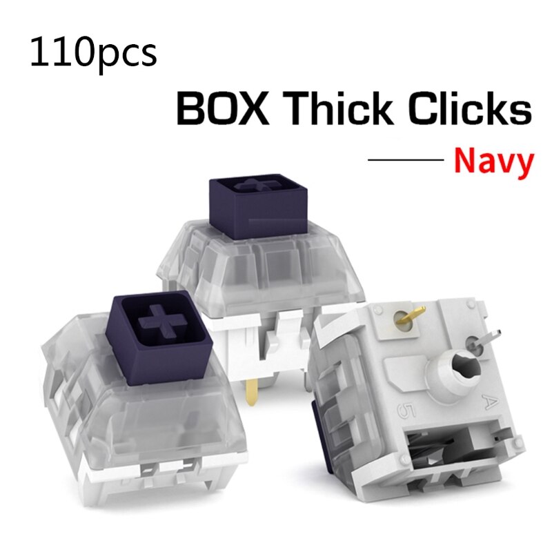 Kailh – interrupteur à 3 broches, étanche ip56, rvb, SMD, bleu marine, Jade, avec bouton épais