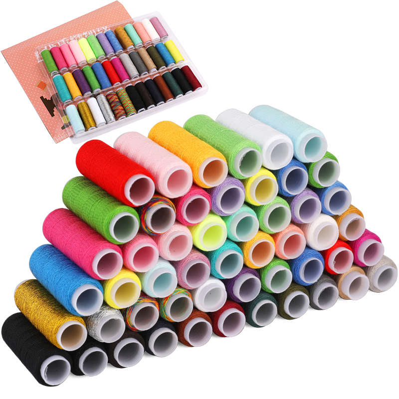 MIUSIE Mixed Colors Sewing Thread Yarn Machine Hand Embroidery Thread DIY Household For Sewing Supplies Tool