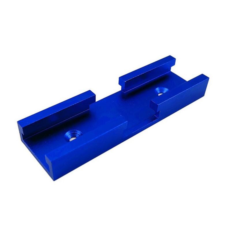 Woodworking Chute T Slot Cross Connector Track Miter Gauge Guide Rail Circular Saw Flip Table Table Track Intersection Parts: B 100mm blue