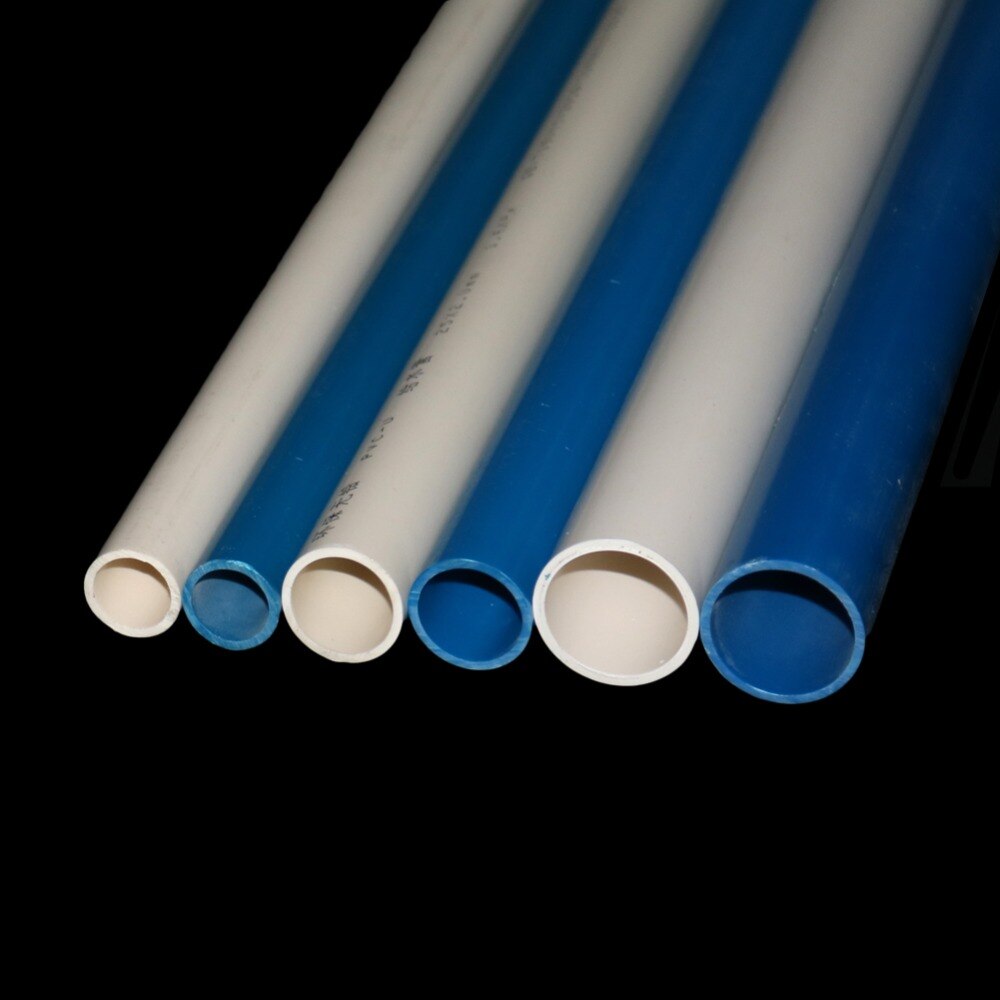 48-50cm(19"Length) PVC Pipe Outer diameter 20mm 25mm 32mm Home Garden Irrigation Tube Fish Tank Water Pipe 1 Pc