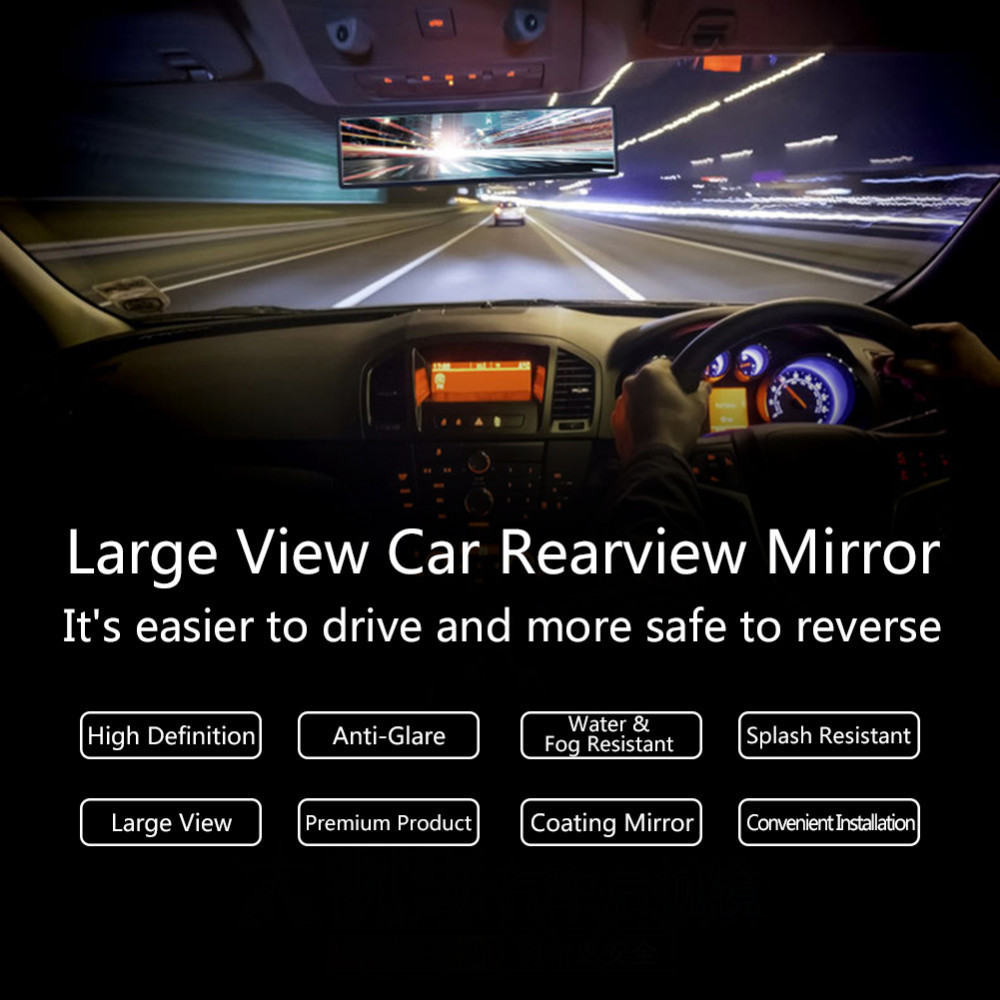 Car Rear View Mirror Anti-glare Blue Mirror Auto Reverse Back Parking Reference Rear Mirrors Wide Angle Car-styling