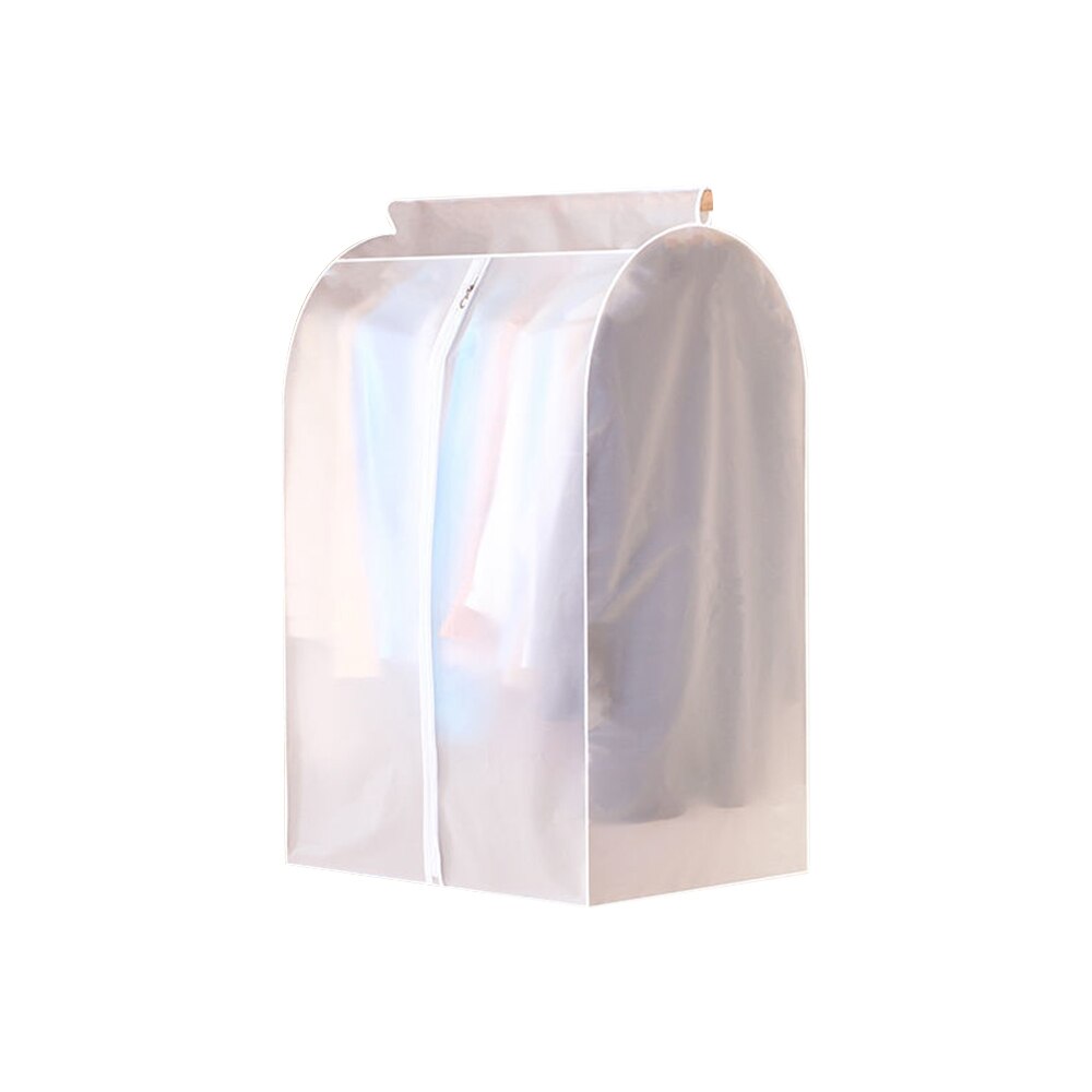 3D Zipper Dust Clothes Cover Wardrobe Storage Bag Translucent Waterproof Suit Coat Protector Storage Bag Closet Hangers Storager: 60x50x90cm