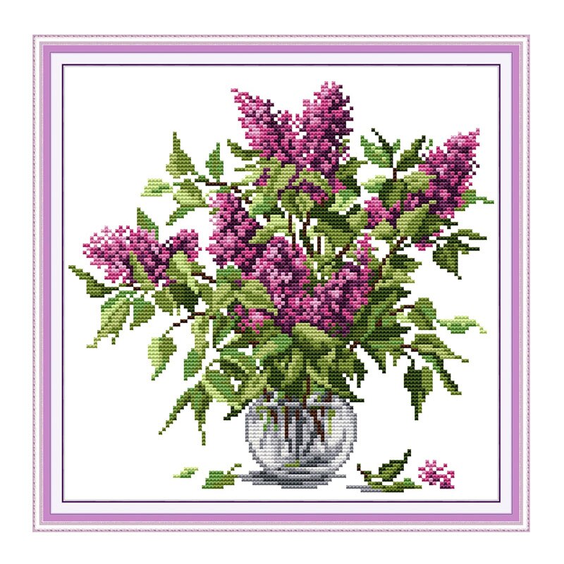 Kit de punto de cruz aida 14ct 11ct, lienzo impreso, bordado, manualidades