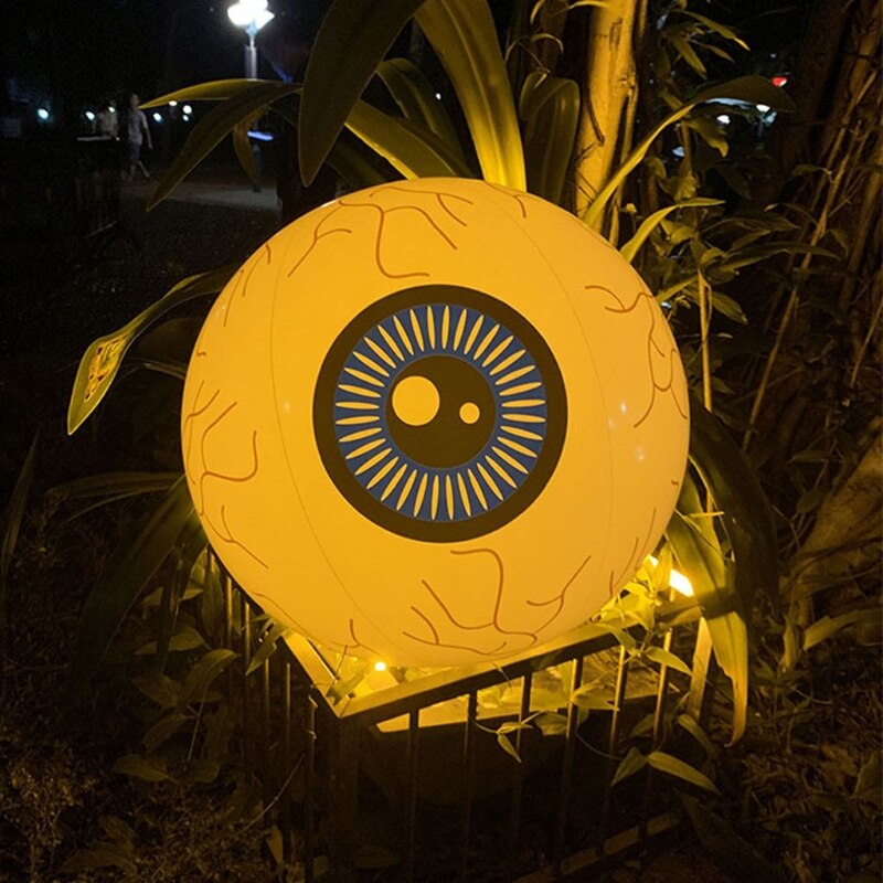 Telecomando gonfiabile di Halloween bulbo oculare luminoso a Led da 16 pollici cambia colore colorato per la festa di Halloween ma-gico