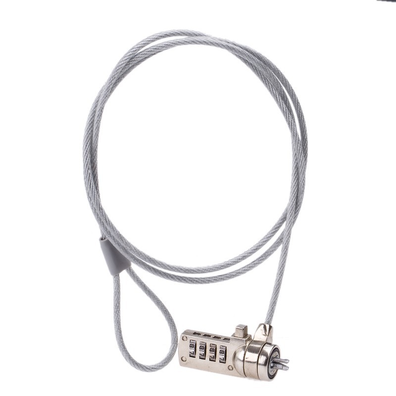 1.8M 4 Digit Security Password Computer Lock Antitheft Cable Chain Laptop Notebook PC