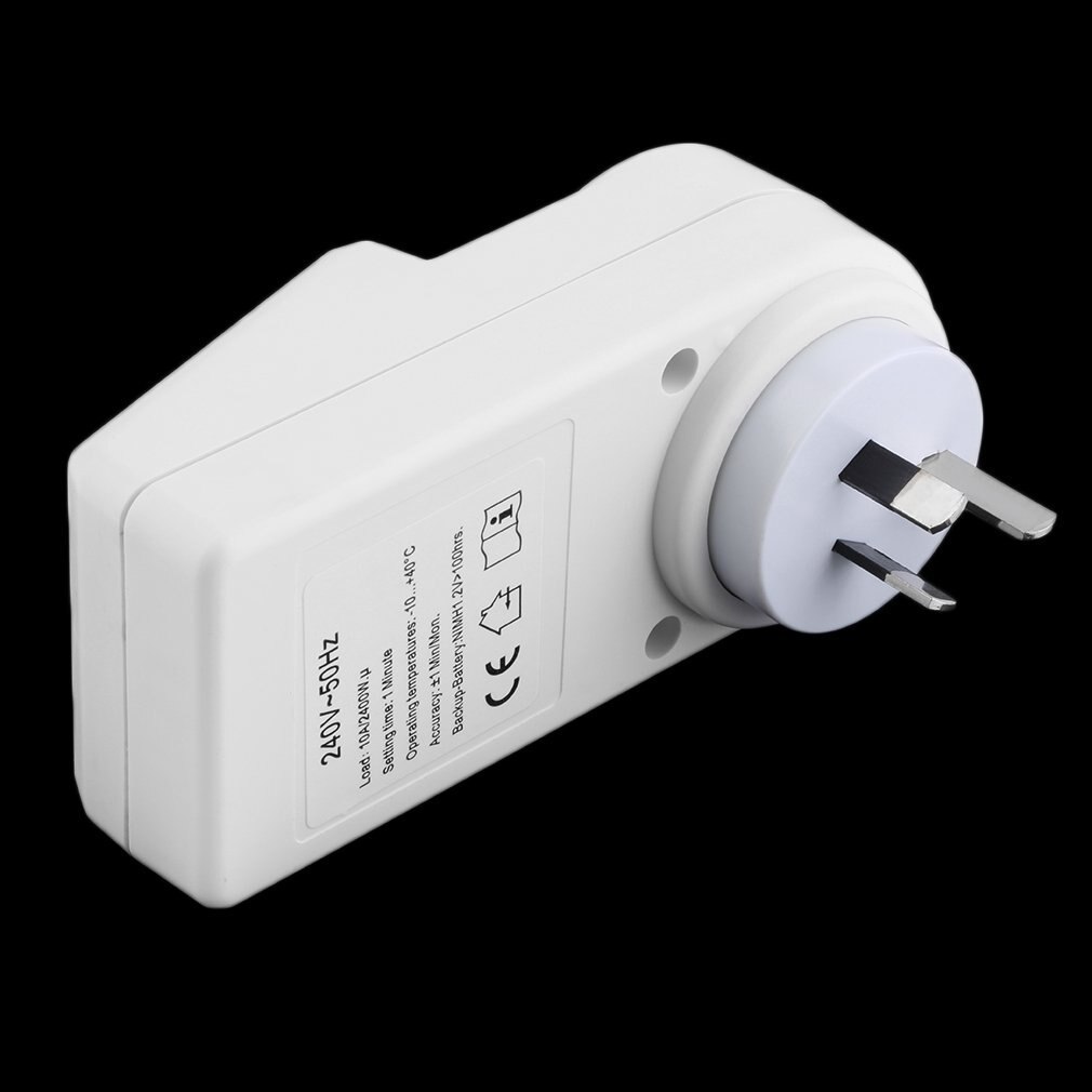 Neue 7 Tag Digitale Elektronische LCD-Plug-in 12/24 Stunde Timer Schalter Steckdose AU Stecker High