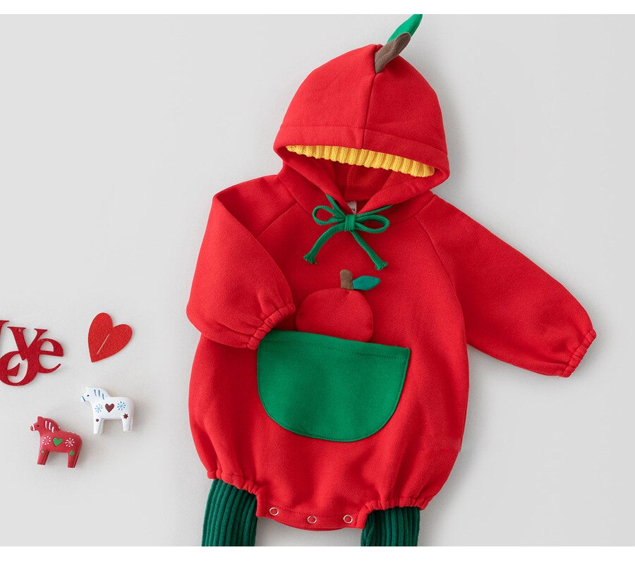 2021 nuovo primavera addensare fodera corpo per bambina tuta per bambini in cotone cartone animato con felpa con cappuccio abbigliamento per bambini