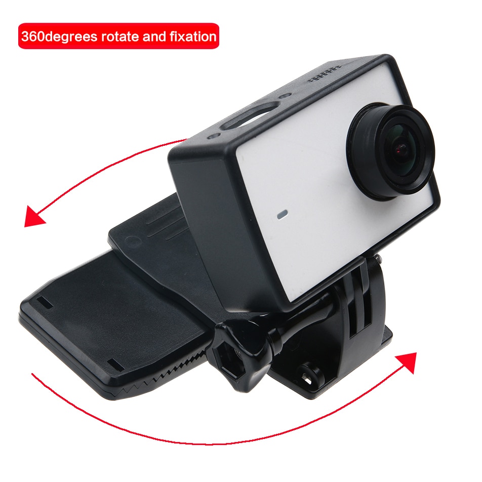 360 graden snelontgrendeling roterende rugzak hoed clip snelle klembevestiging voor gopro hero 10 9 8 7 6 5 voor gopro sport-actiecamera's