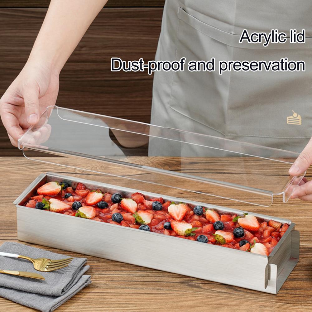 Stainless Steel Tiramisu Mold Heat-resistant Rectangular Baking Pan Non-Stick Mousse Mold for DIY Cakes
