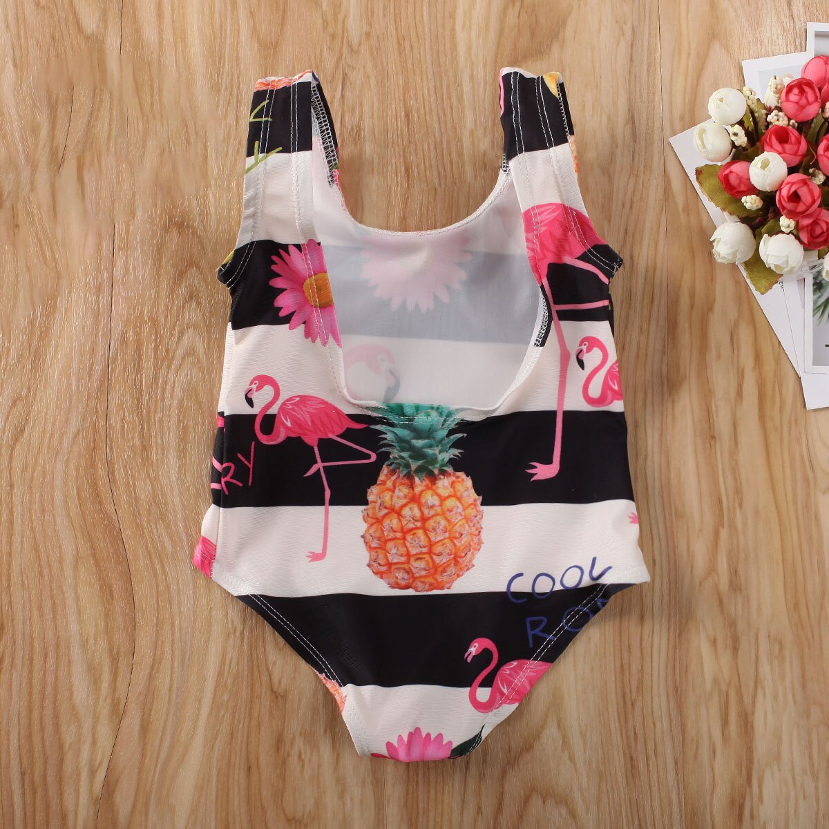Kesä vauva vastasyntynyt tyttövauva lasten flamingo uimapuku uimapuku uimabikinit uima body 1-6y