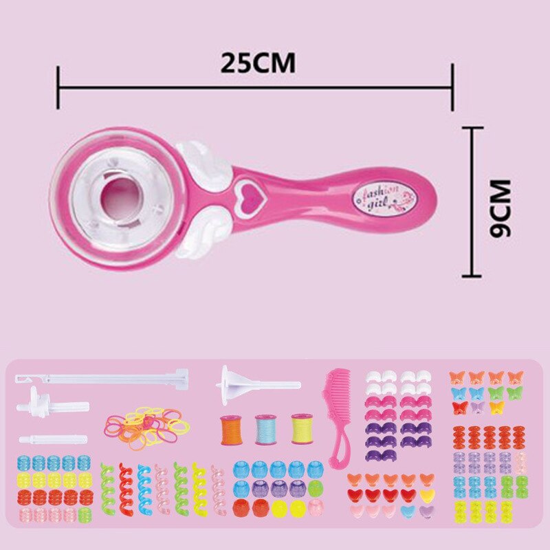 Mädchen Elektrische Automatische Haar Braid DIY Stilvolle Flechten Frisur Werkzeug Twist Flechter Maschine Weben Roller Pretend Kinder Spielzeug: B no box